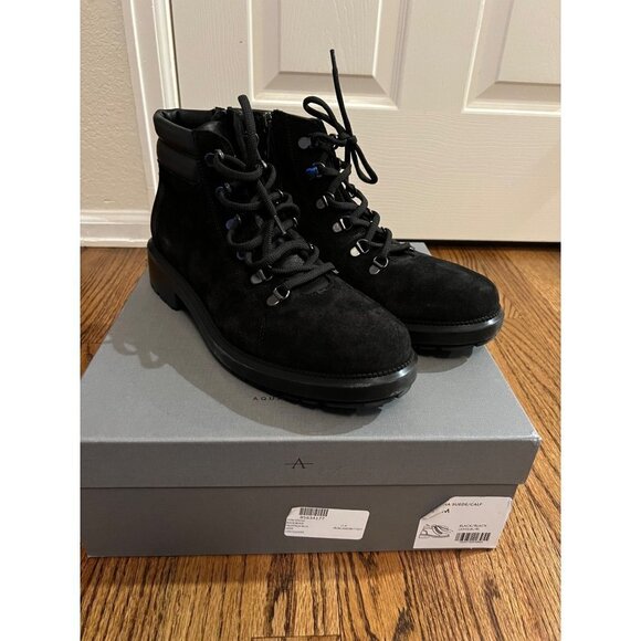NEW AquataliaLiviana Hiker Bootie Black Suede Sz 11